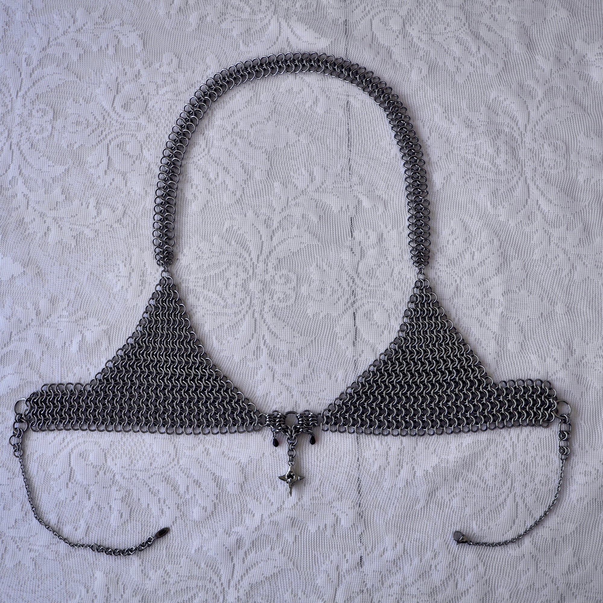 Garnet Star Chainmail Bra Top.