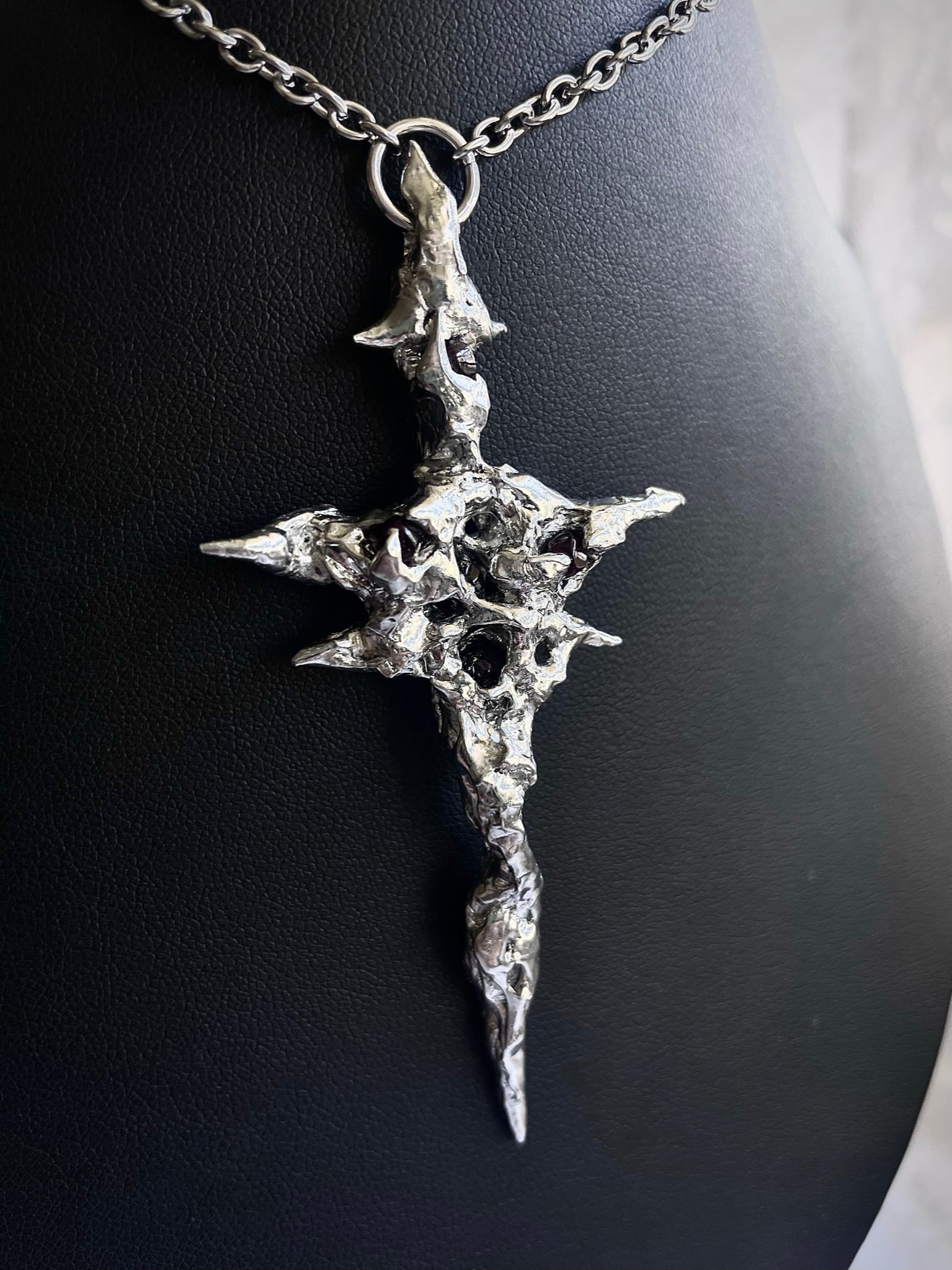 Claymores Sacrifice. Soldered Garnet pendant.