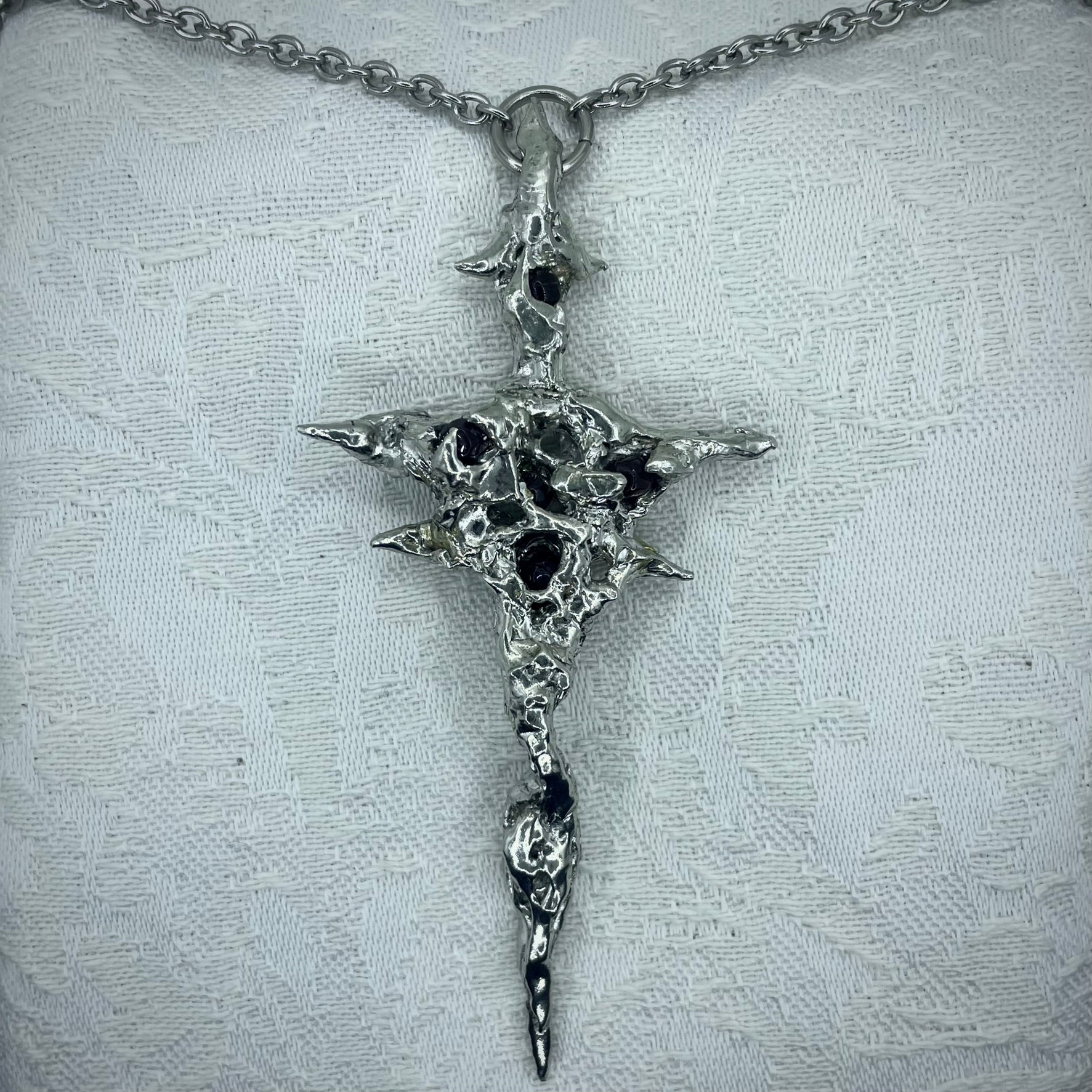 Claymores Sacrifice. Soldered Garnet pendant.