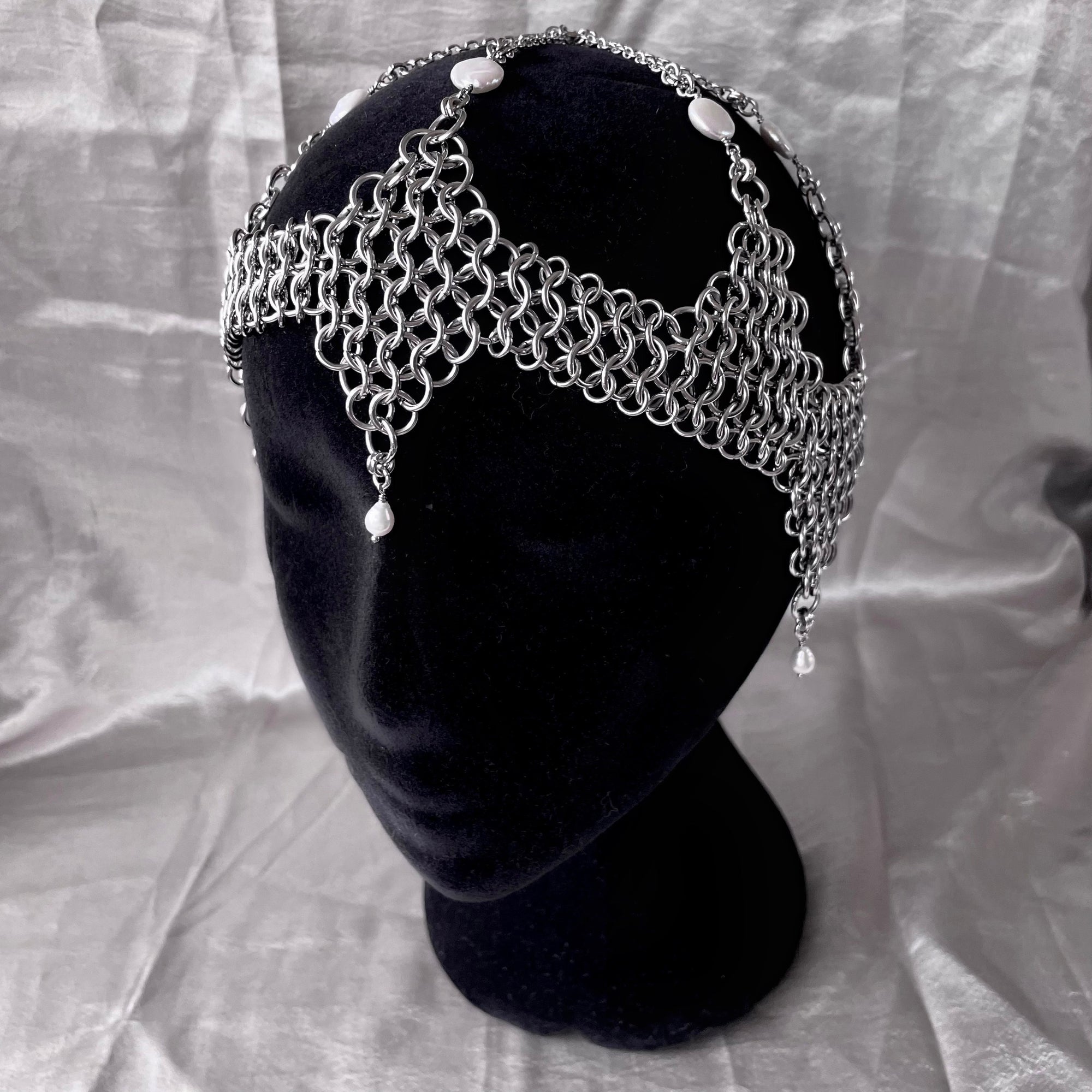 Aphrodites Armour. Chainmail Headpiece. MADE-TO-ORDER.