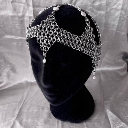 Aphrodites Armour. Chainmail Headpiece. MADE-TO-ORDER.