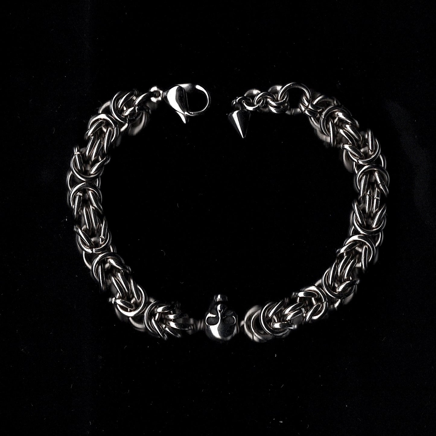 Skull and Byzantine Chainmail Bracelet.