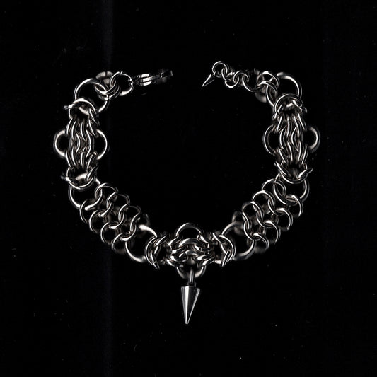 Chainmail Spike Bracelet.