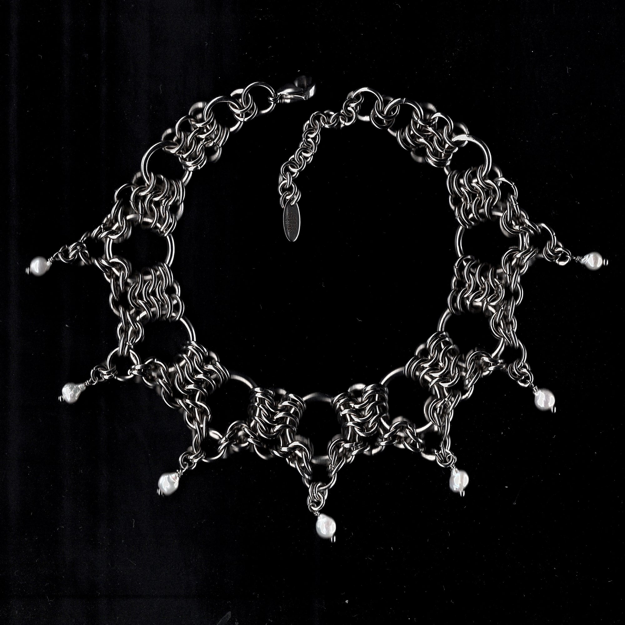 Celestial Cathedral. Chainmail Choker. MADE-TO-ORDER.