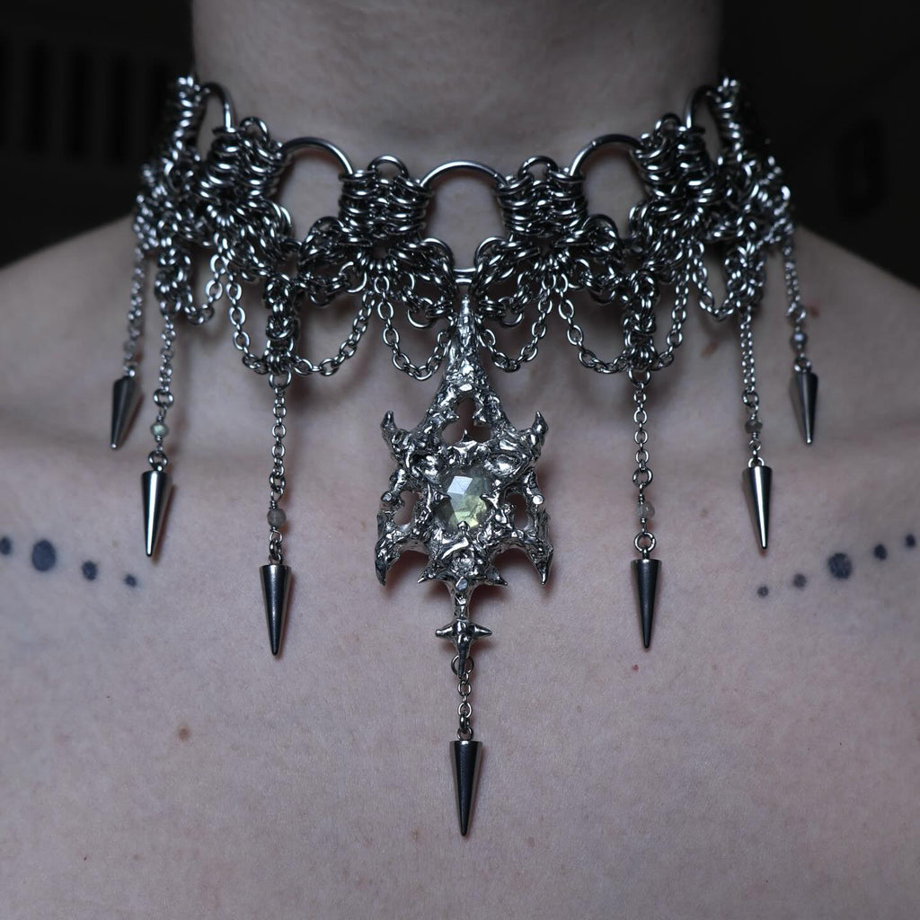 Labradorite Cathedral Choker.