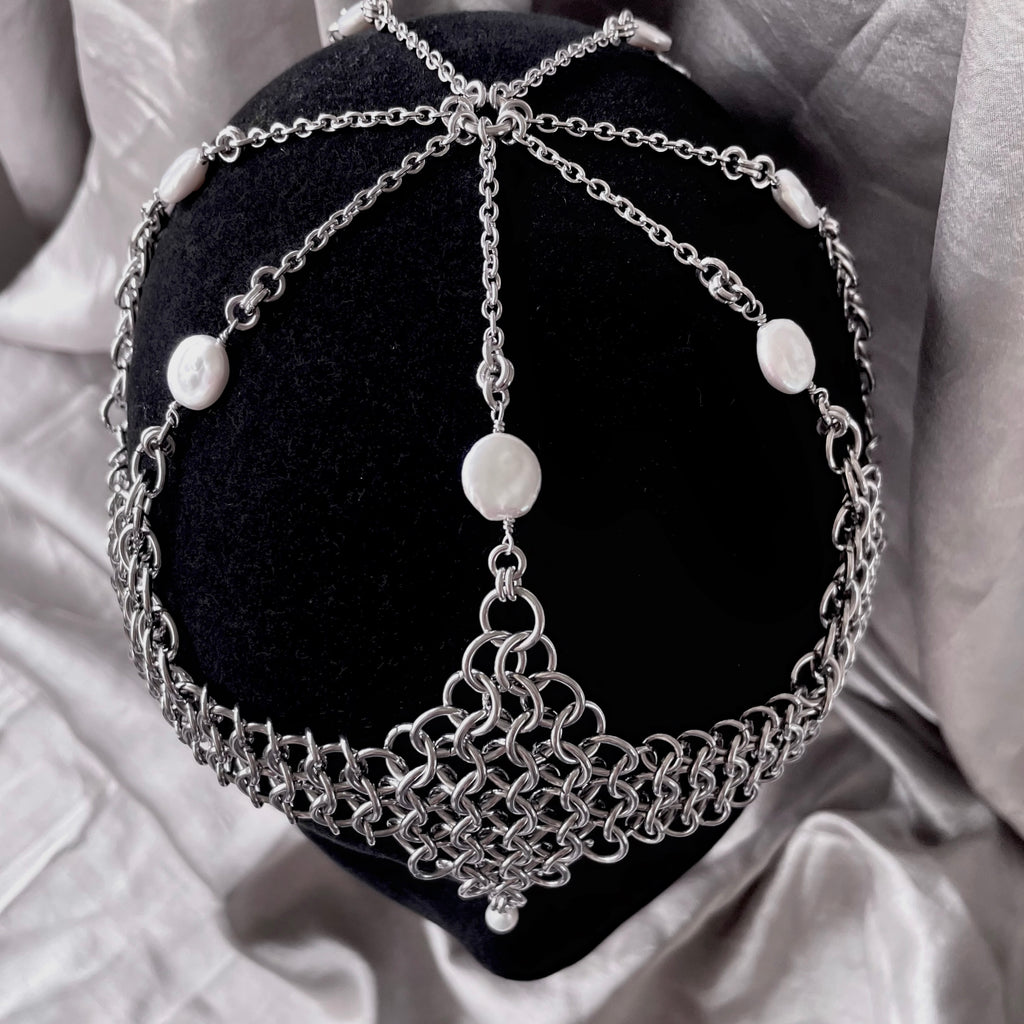 Aphrodites Armour. Chainmail Headpiece. MADE-TO-ORDER.