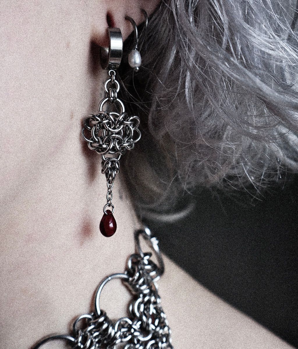 Desire. Chainmail Earrings.