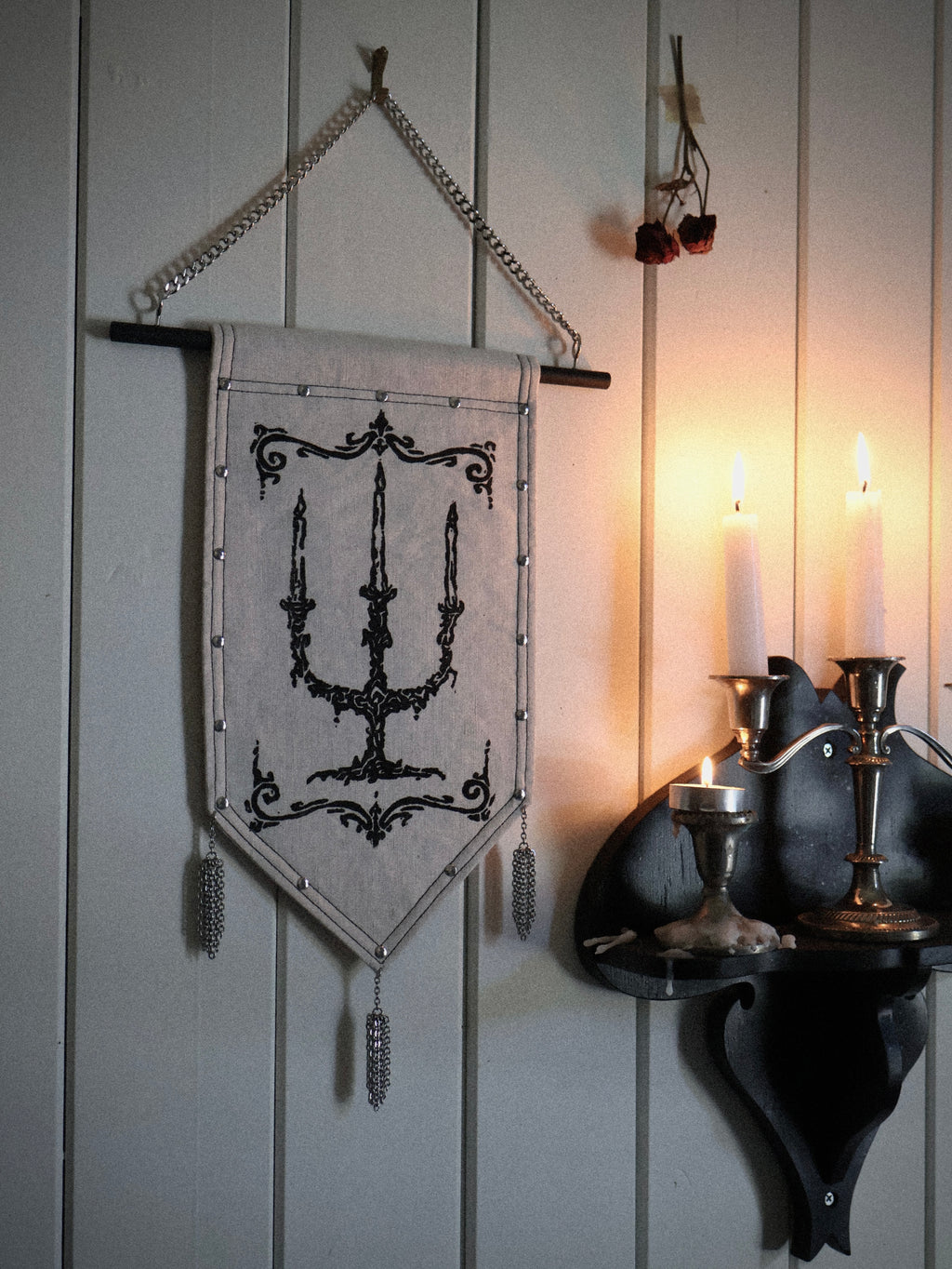 Candelabra Medieval Banner.