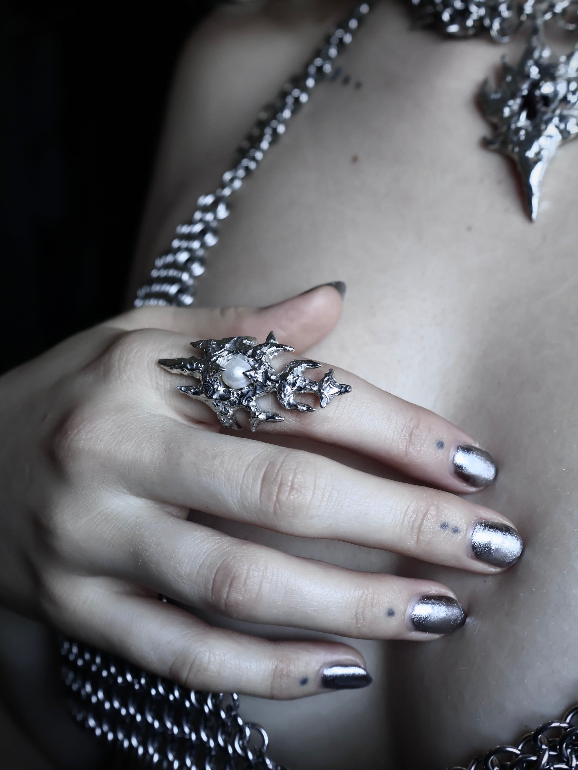 Pearl Castle Ring.