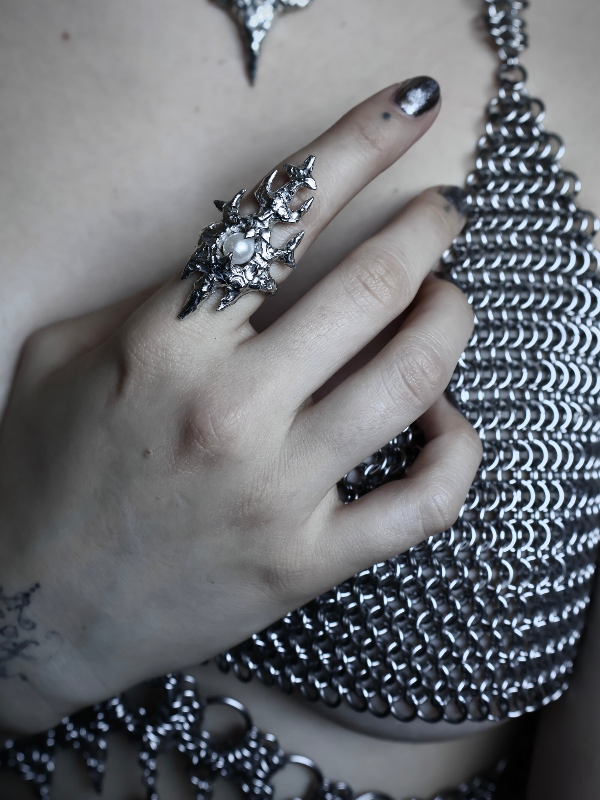 Pearl Castle Ring.