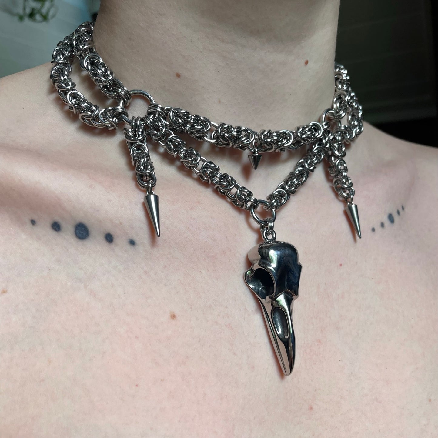 The Raven. Chainmail choker.