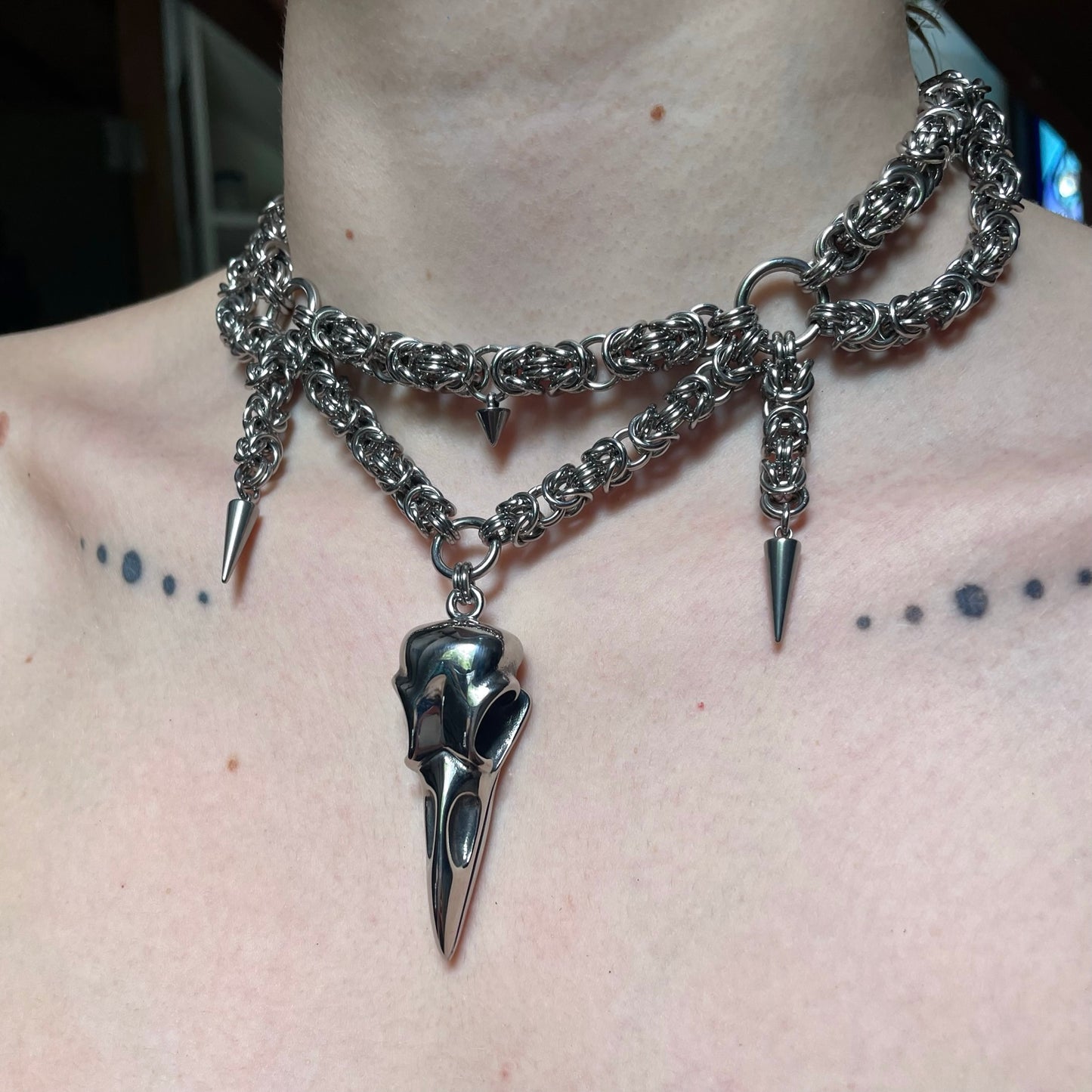 The Raven. Chainmail choker.