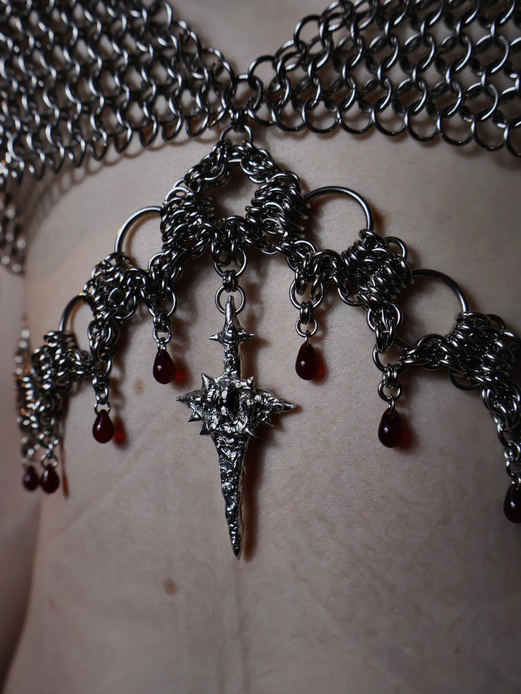 Lovers Sacrifice. Chainmail Bra top.