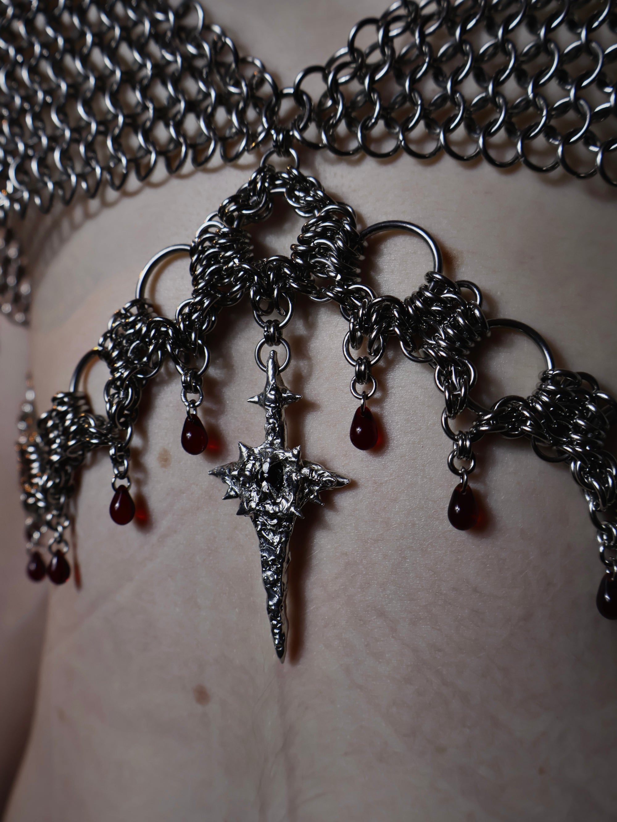 Lovers Sacrifice. Chainmail Bra top.