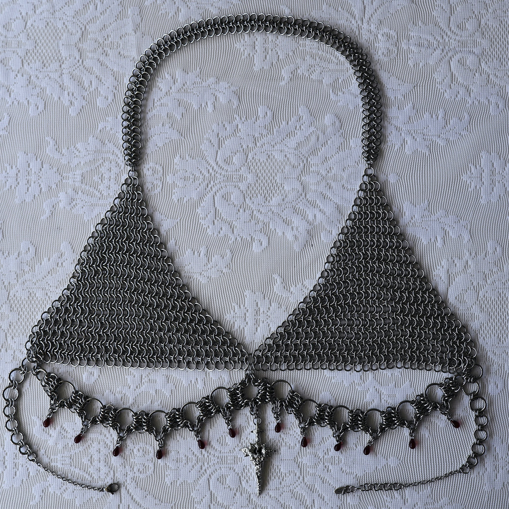 Lovers Sacrifice. Chainmail Bra top.