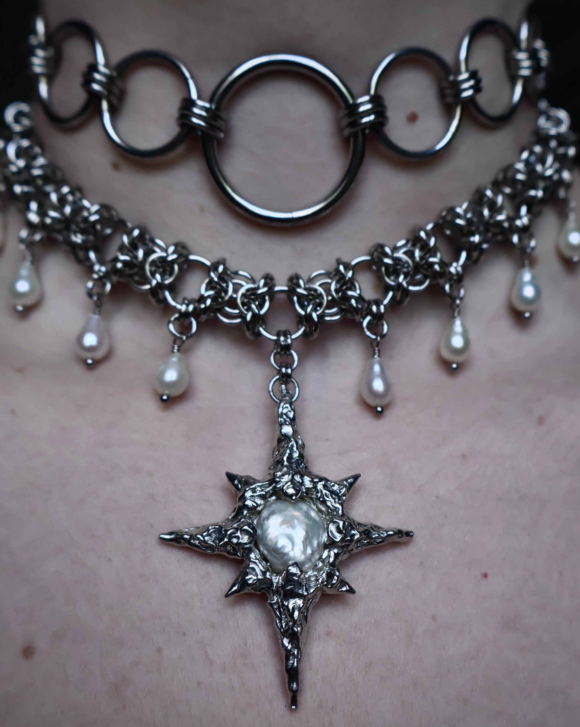 Celestial Fate. Chainmail Choker.