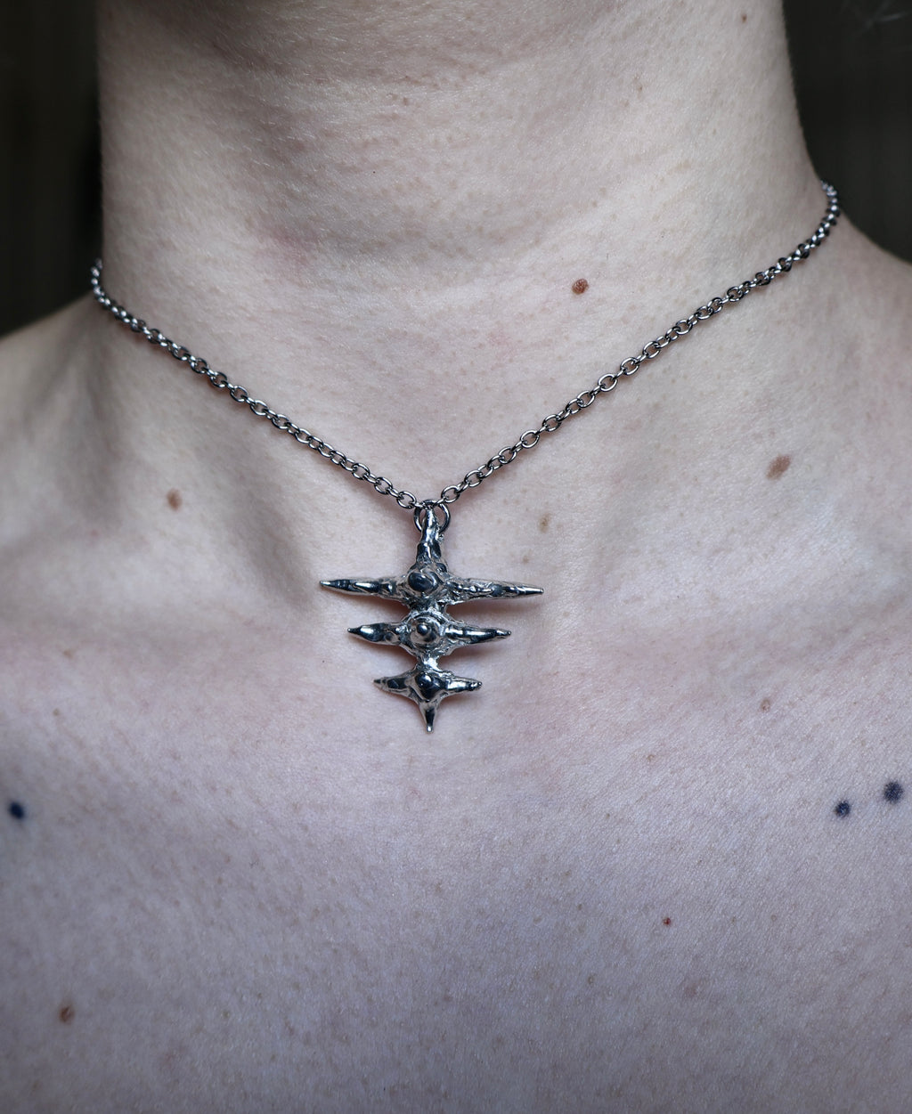 Vertebrae. Soldered Pendant Necklace. MADE-TO-ORDER.