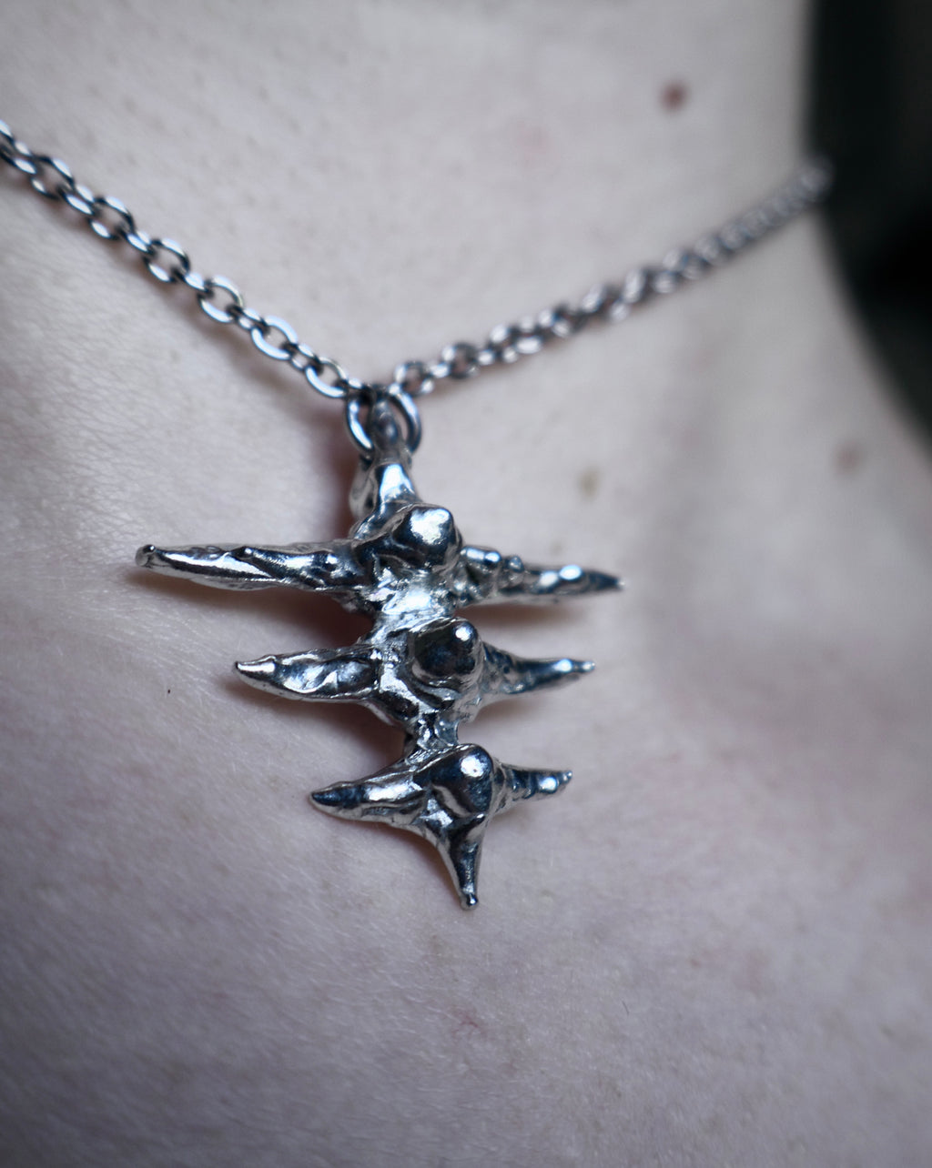 Vertebrae. Soldered Pendant Necklace. MADE-TO-ORDER.
