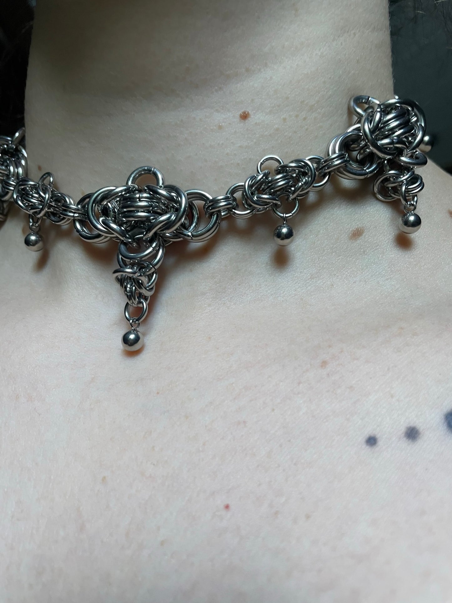 Chunky Chainmail Choker. MADE-TO-ORDER.