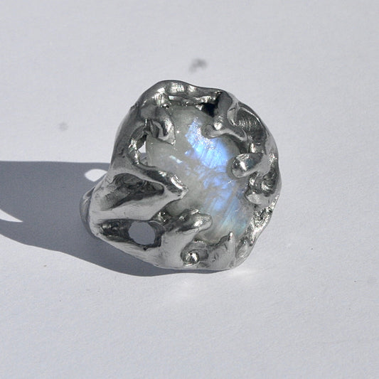 Custom Moonstone Ring.