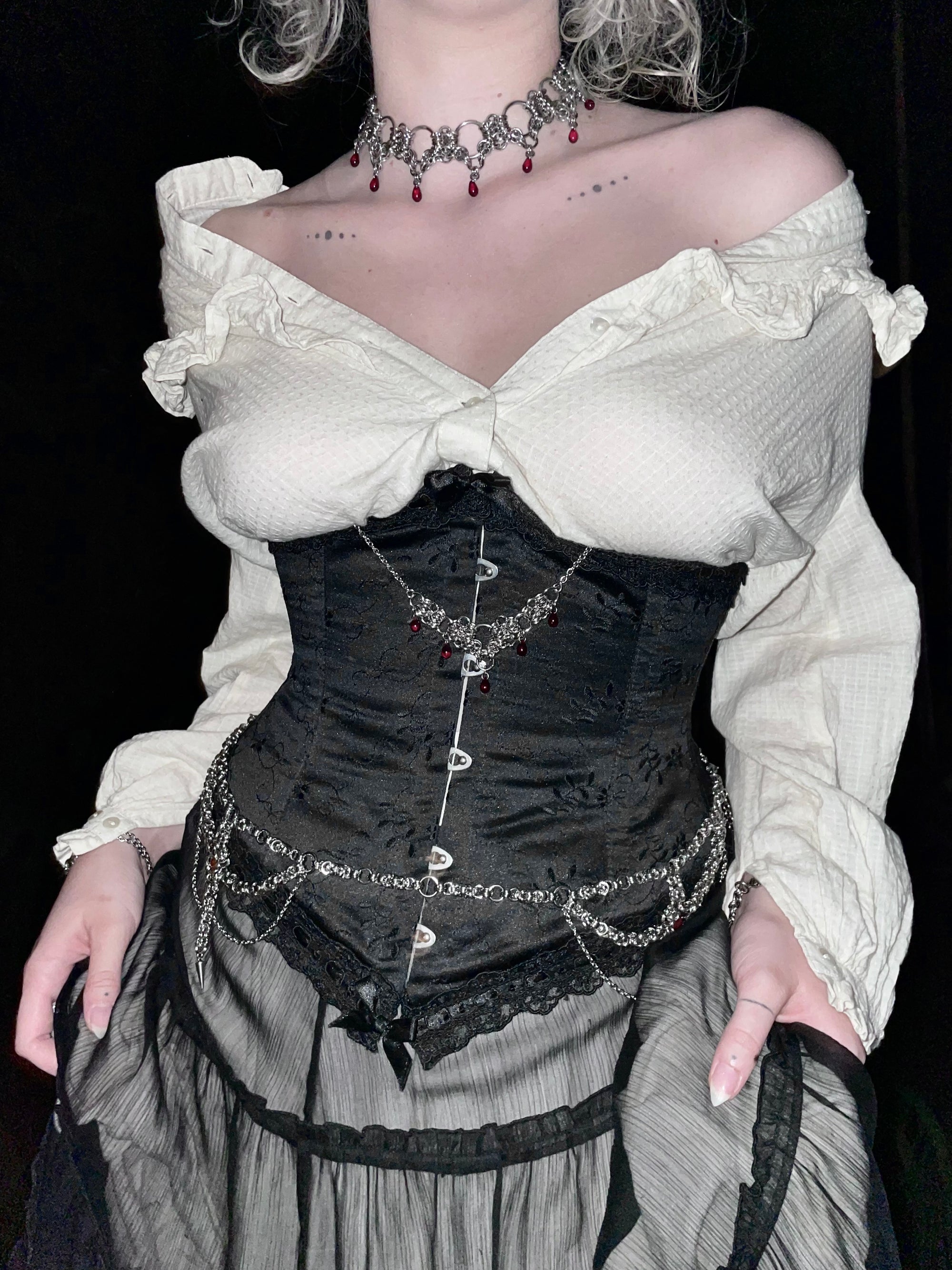 Fated Fangs. Chainmail Waist Chain.
