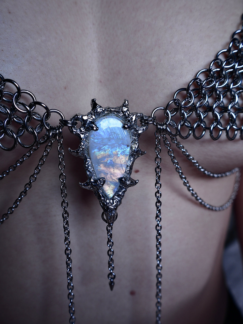 Moonstone Prophecy. Chainmail Bra top.