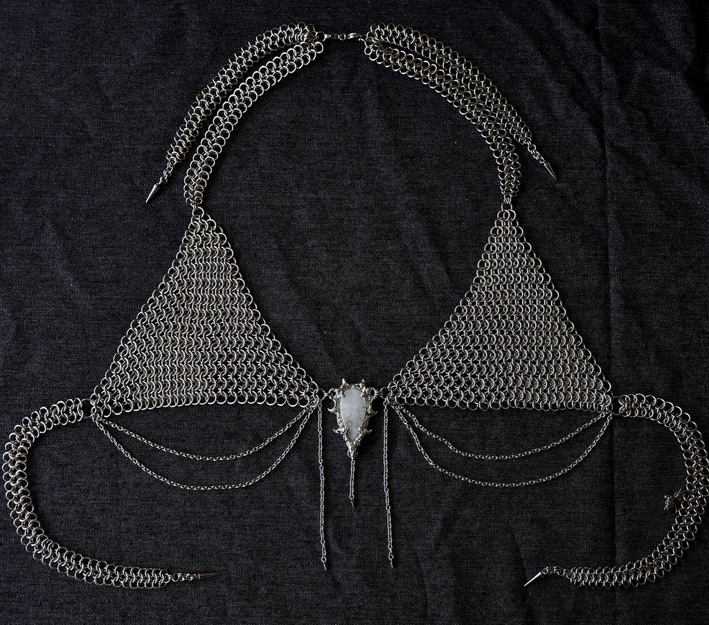 Moonstone Prophecy. Chainmail Bra top.