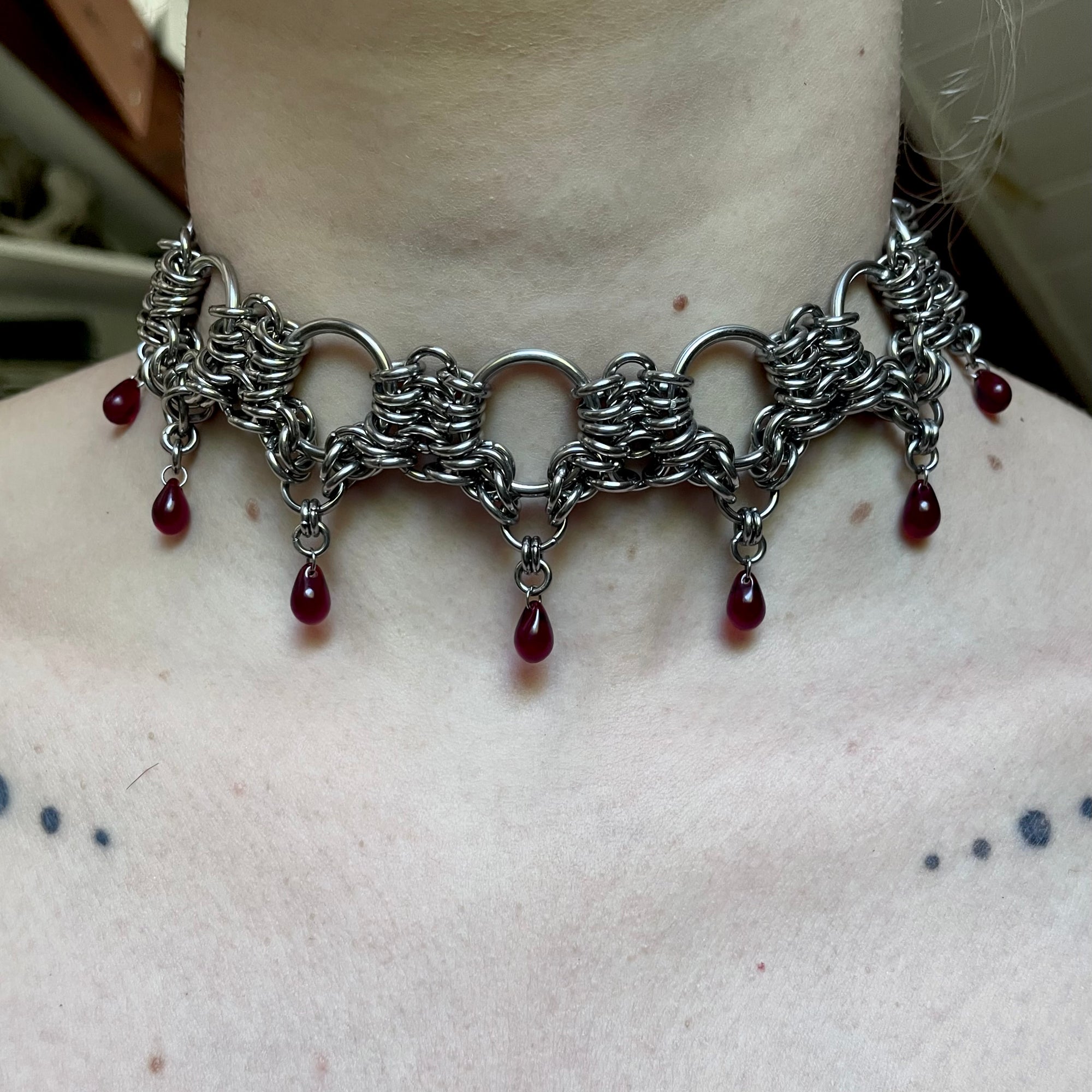 My Undead Love. Chainmail Choker. MADE-TO-ORDER.
