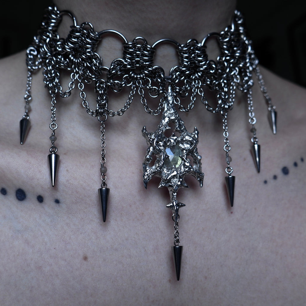 Labradorite Cathedral Choker.
