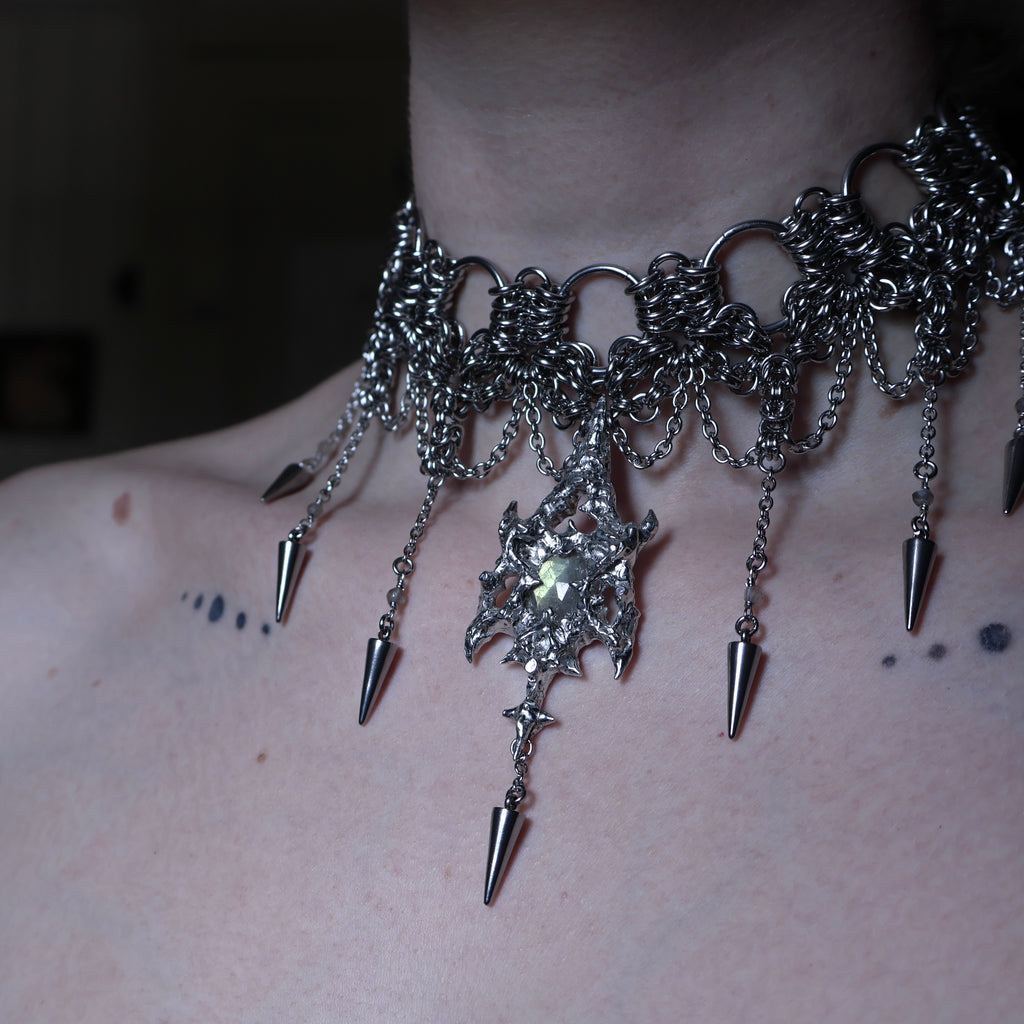 Labradorite Cathedral Choker.