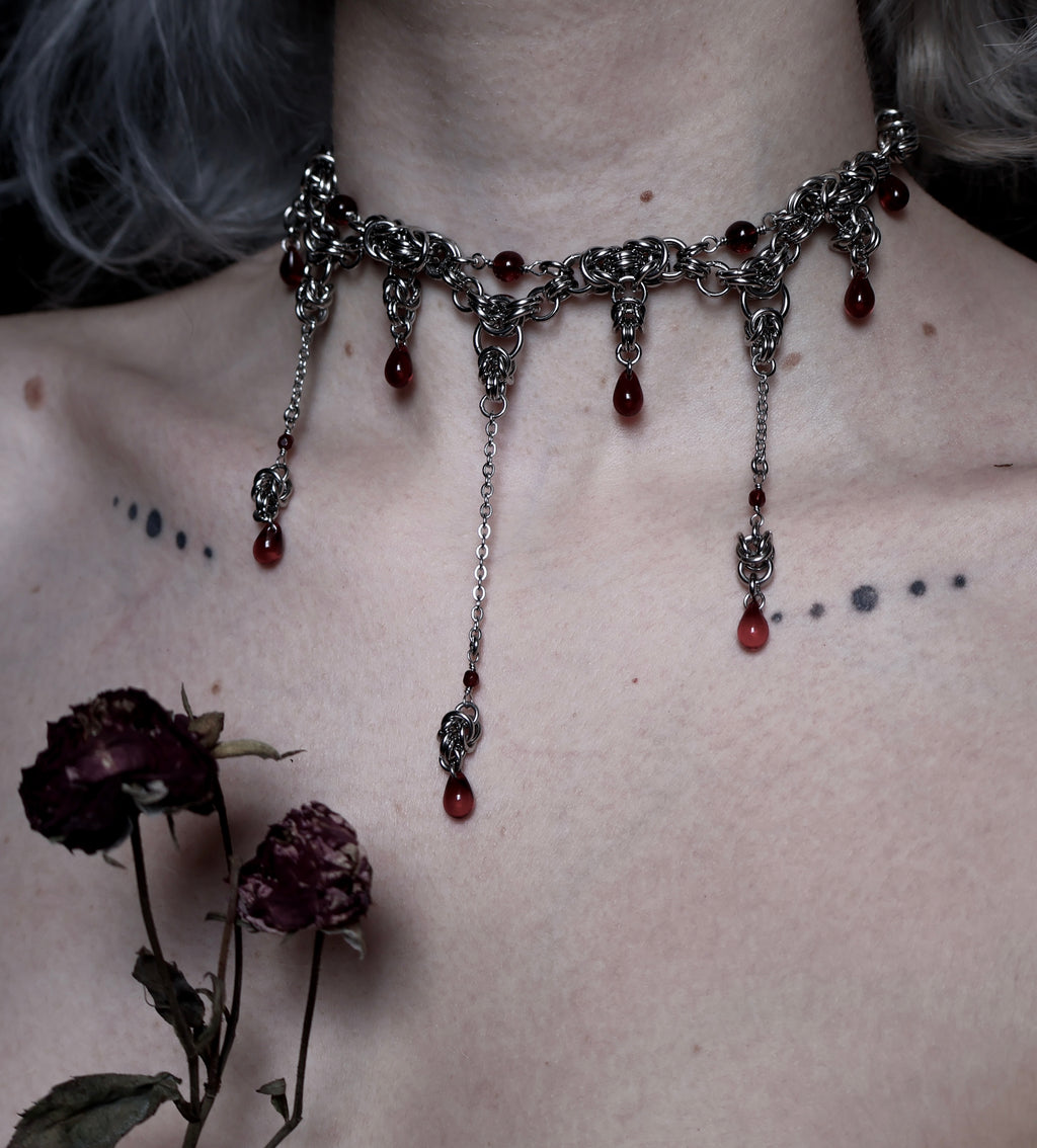 Carnage. Chainmail Choker. MADE-TO-ORDER.