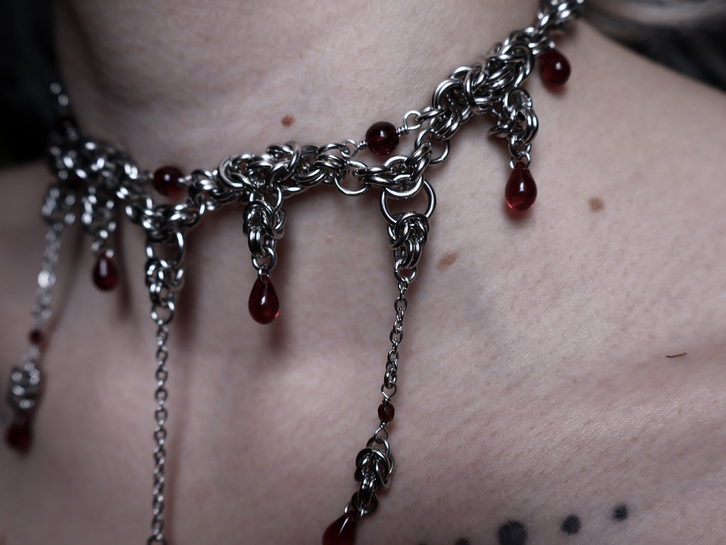 Carnage. Chainmail Choker. MADE-TO-ORDER.