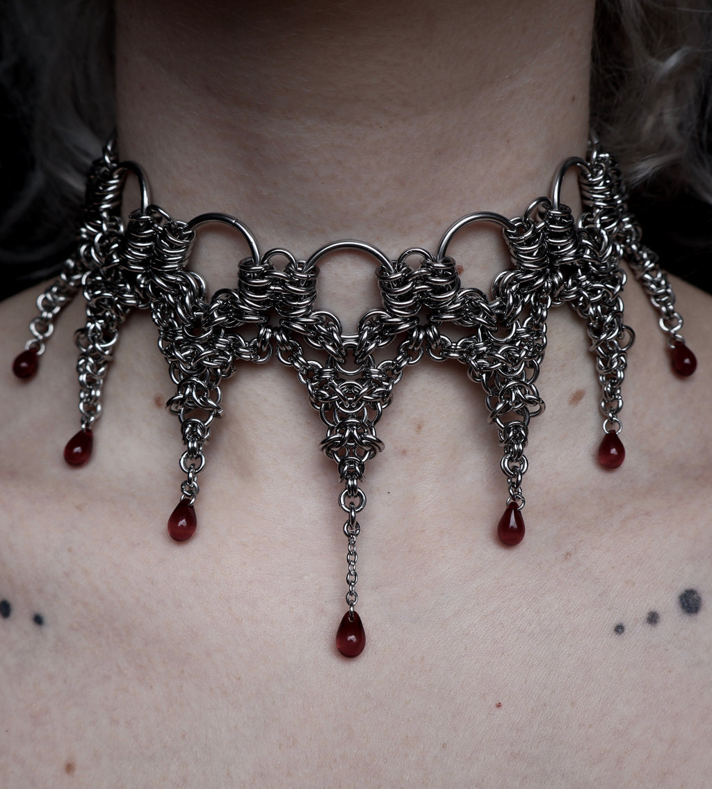 Eternal Desire. Chainmail Choker. MADE-TO-ORDER.