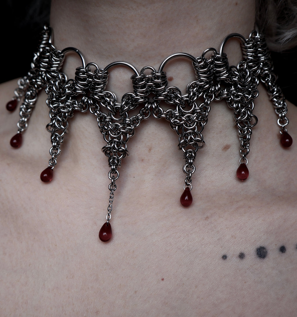 Eternal Desire. Chainmail Choker. MADE-TO-ORDER.