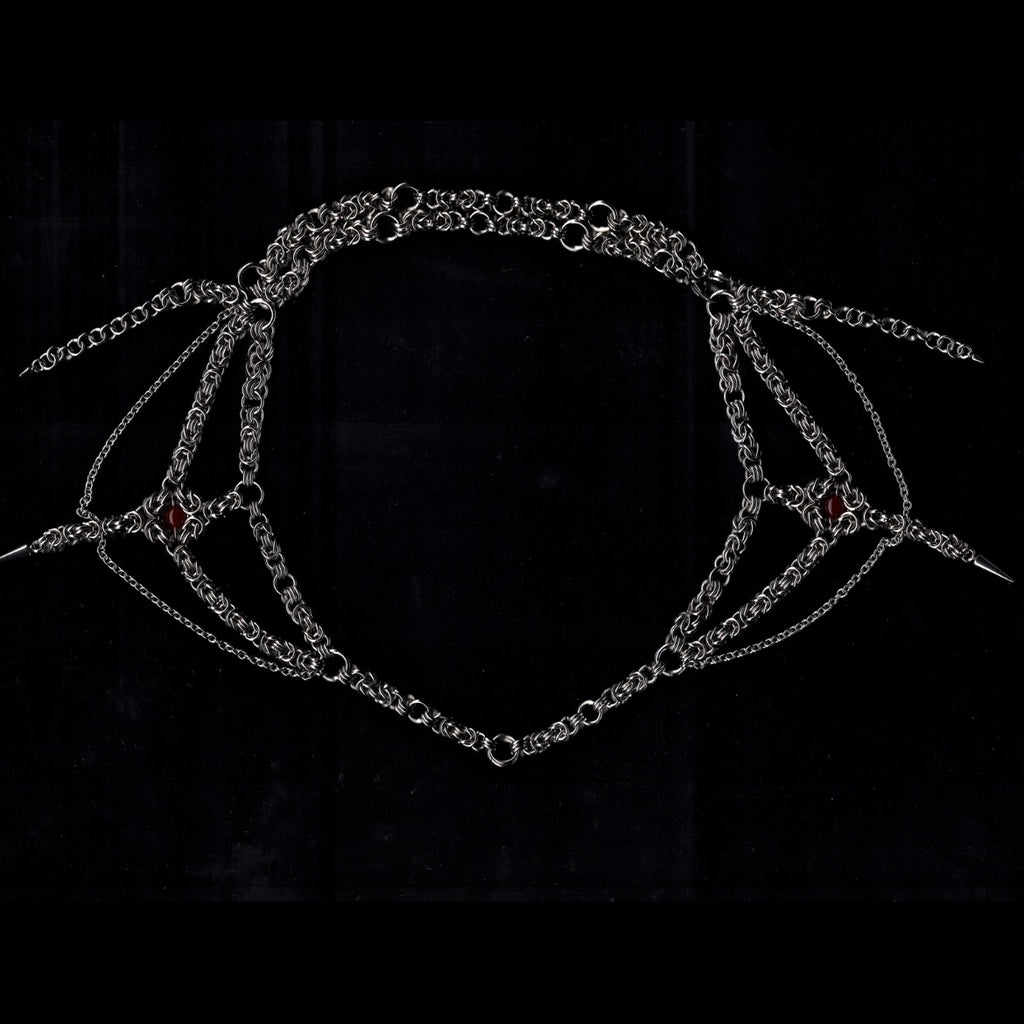 Fated Fangs. Chainmail Waist Chain.
