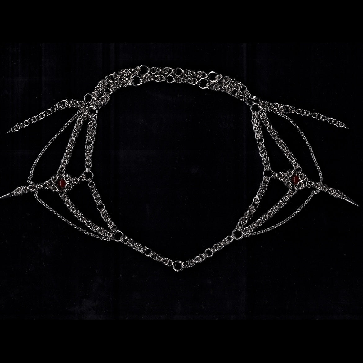 Fated Fangs. Chainmail Waist Chain.