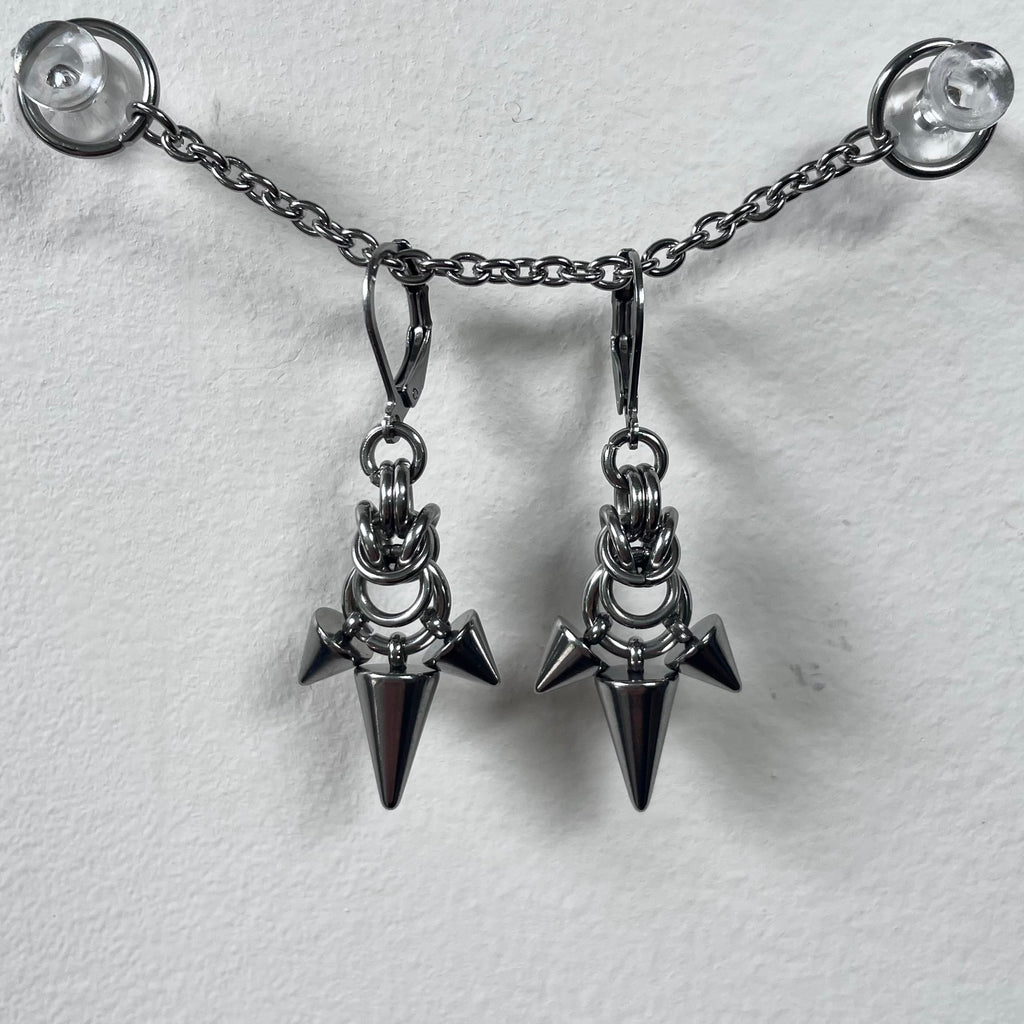 Dainty Spike Earrings.