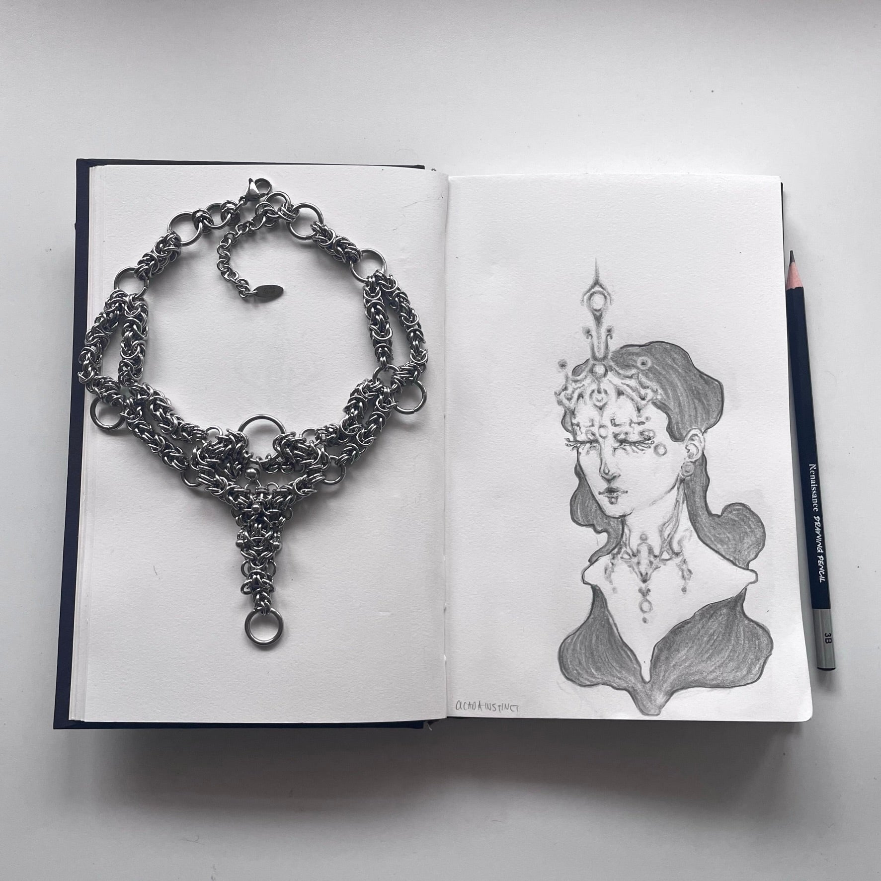 Celestial Cyber. Chainmail Choker.