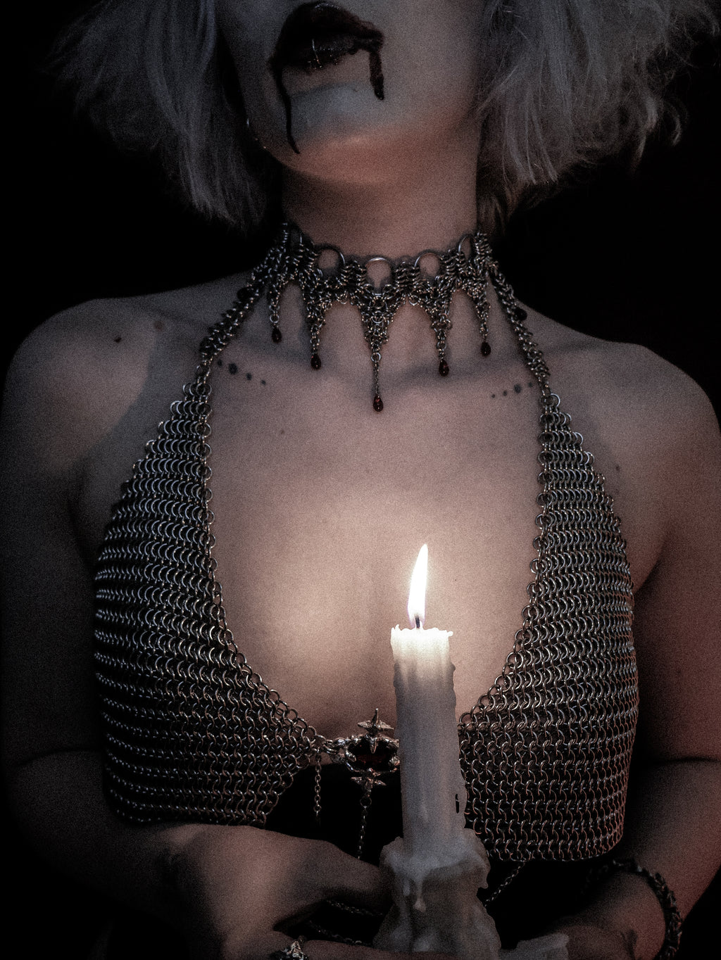 Eternal Desire. Chainmail Choker. MADE-TO-ORDER.