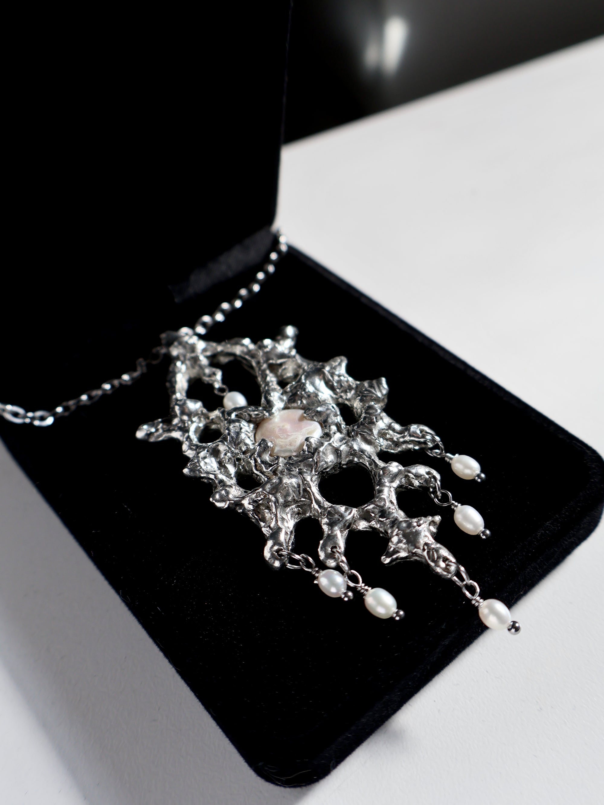 Enigma. Freshwater Pearl Necklace.