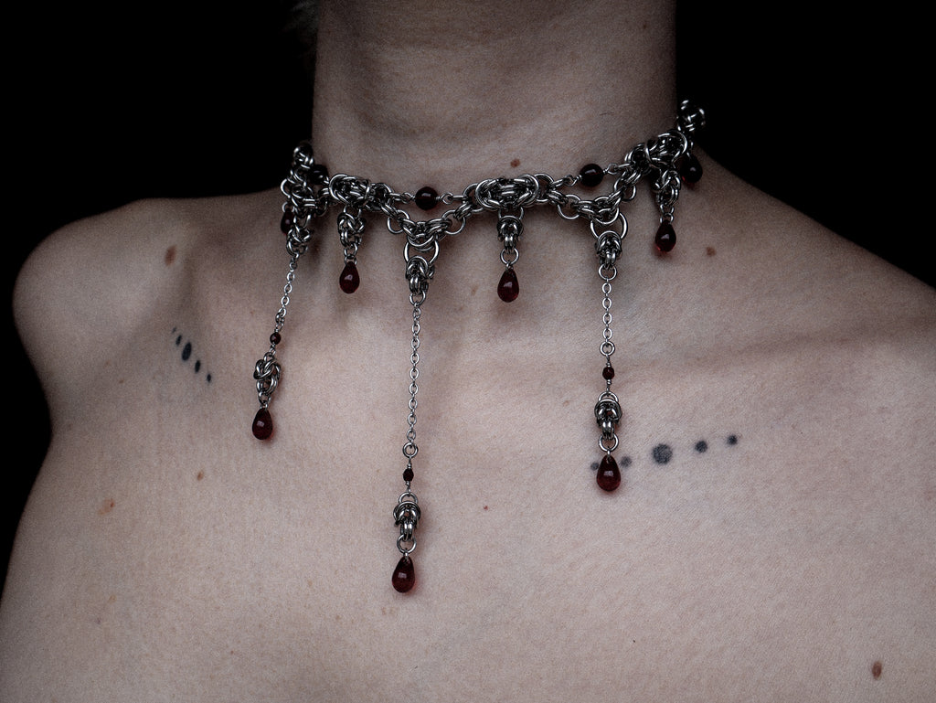 Carnage. Chainmail Choker. MADE-TO-ORDER.
