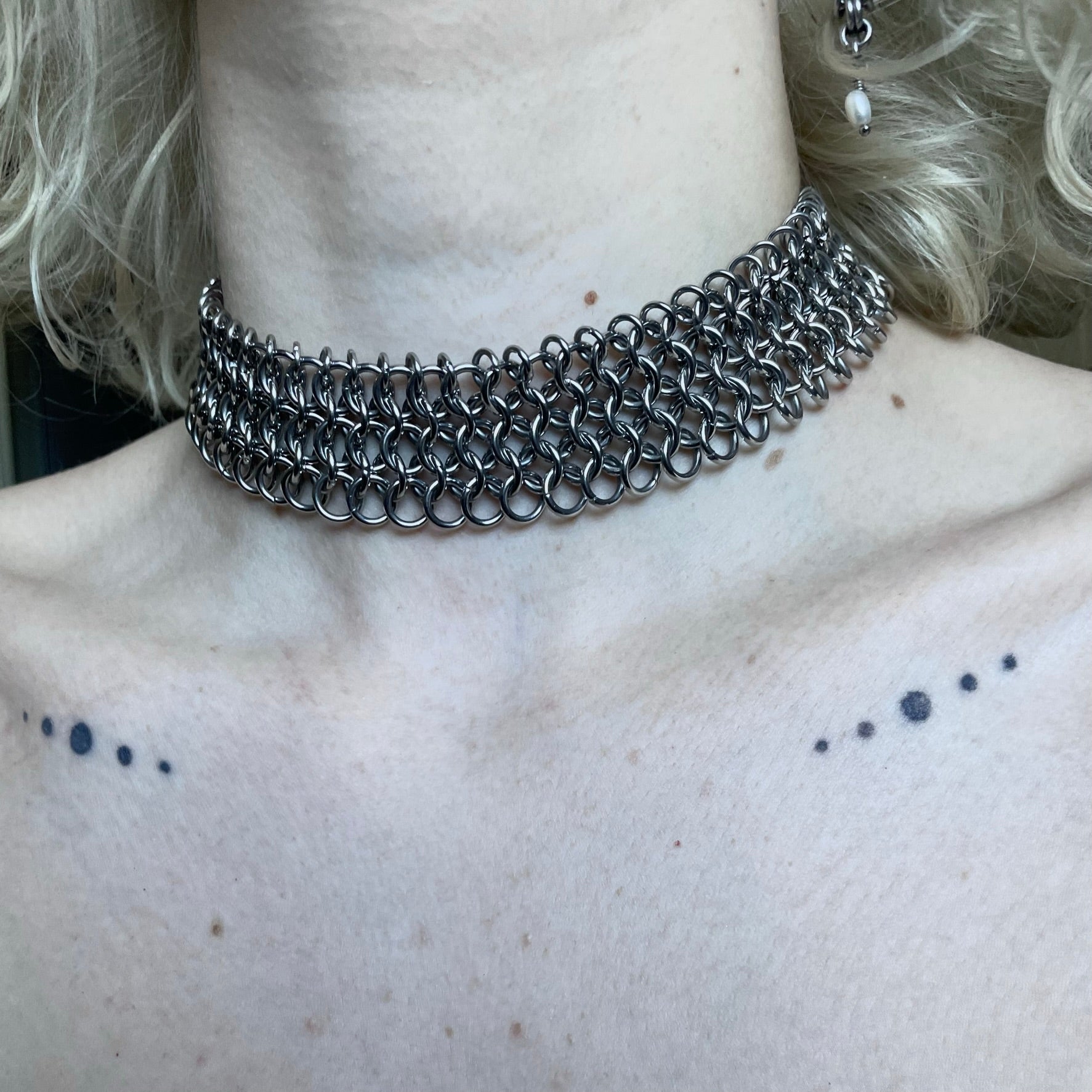 Serpentine Armour. Chainmail Choker. MADE-TO-ORDER.