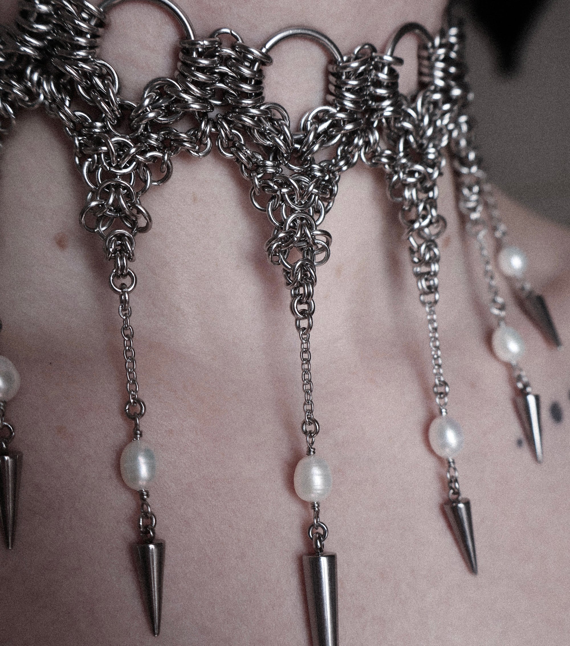 'Leila' Pearl Cathedral Choker.