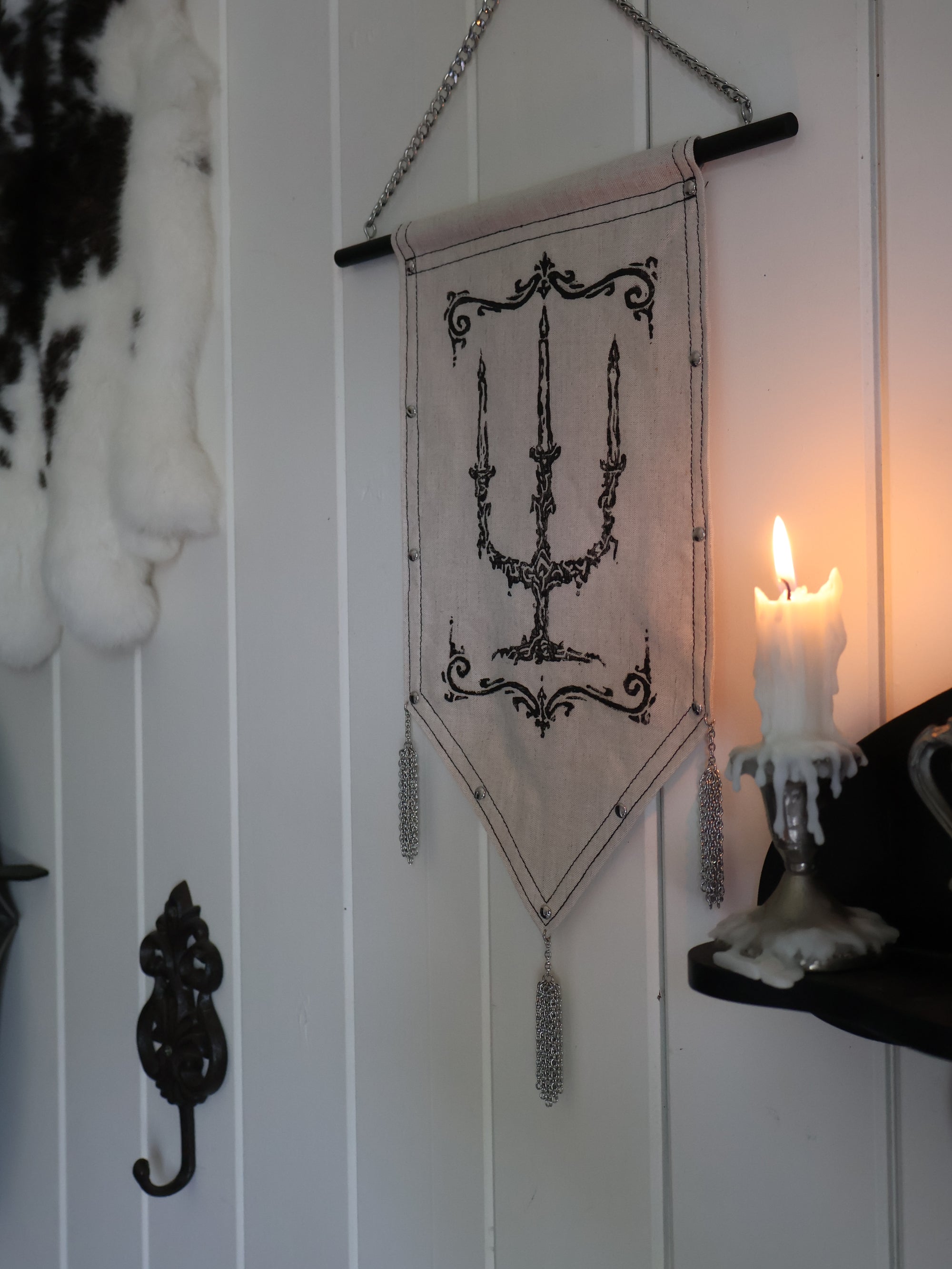 Candelabra Medieval Banner.