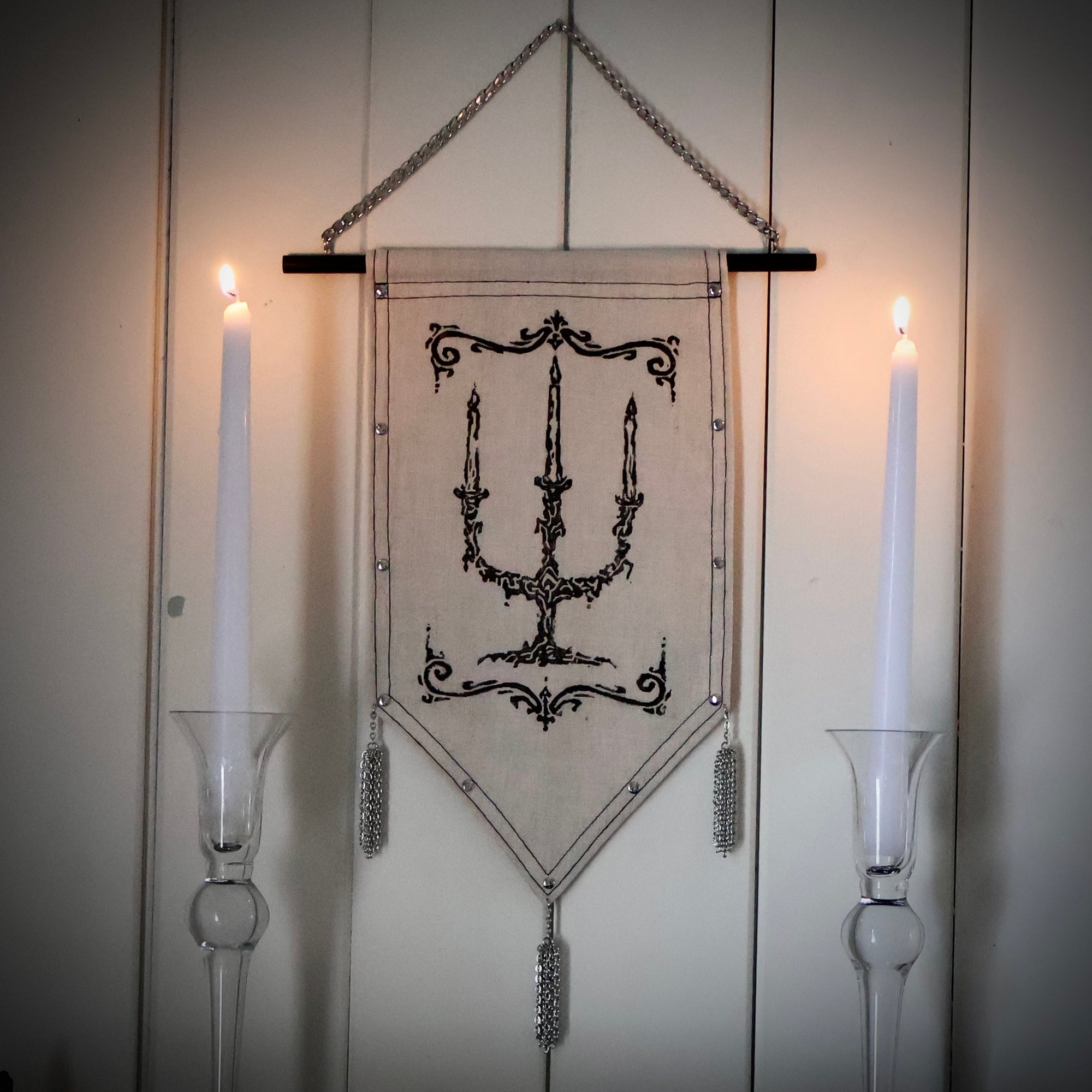 Candelabra Medieval Banner.