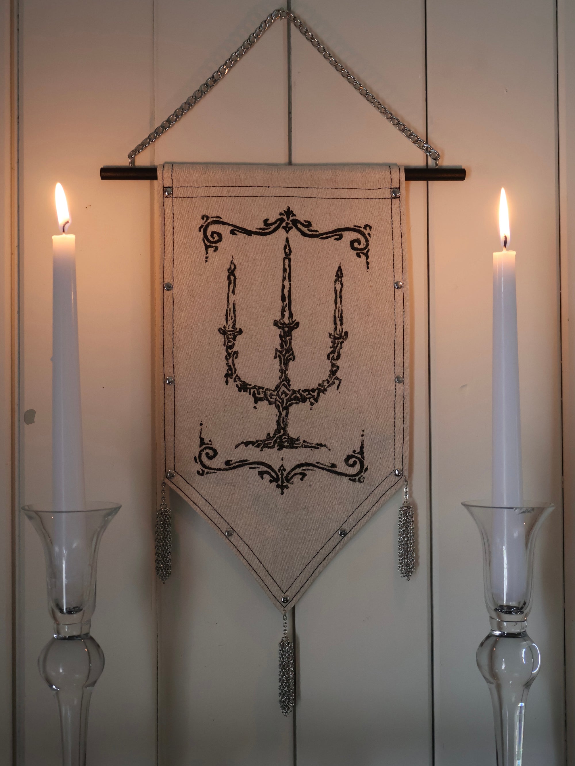 Candelabra Medieval Banner.