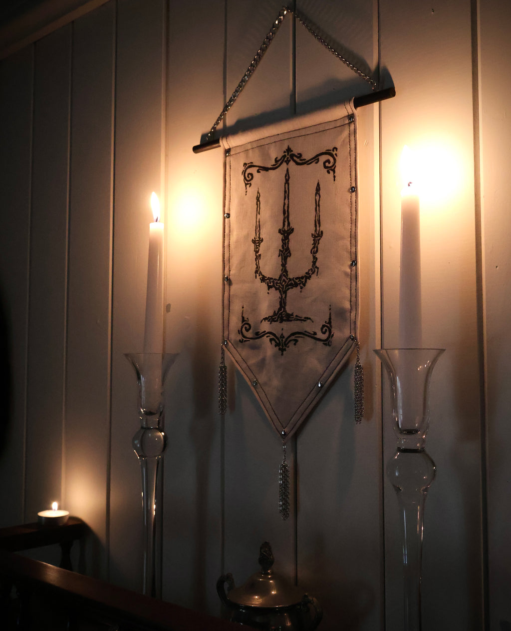 Candelabra Medieval Banner.