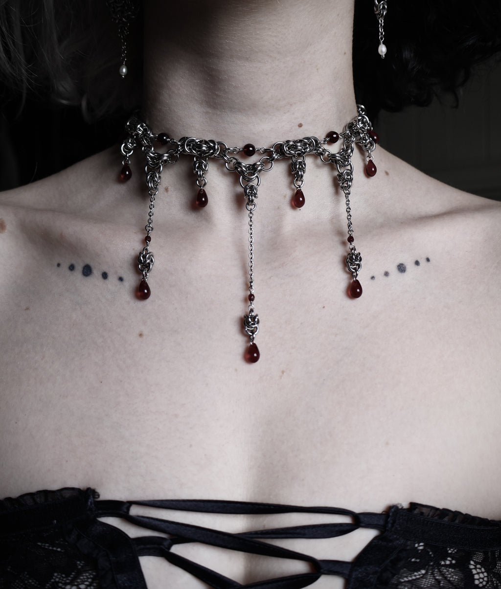 Carnage. Chainmail Choker. MADE-TO-ORDER.