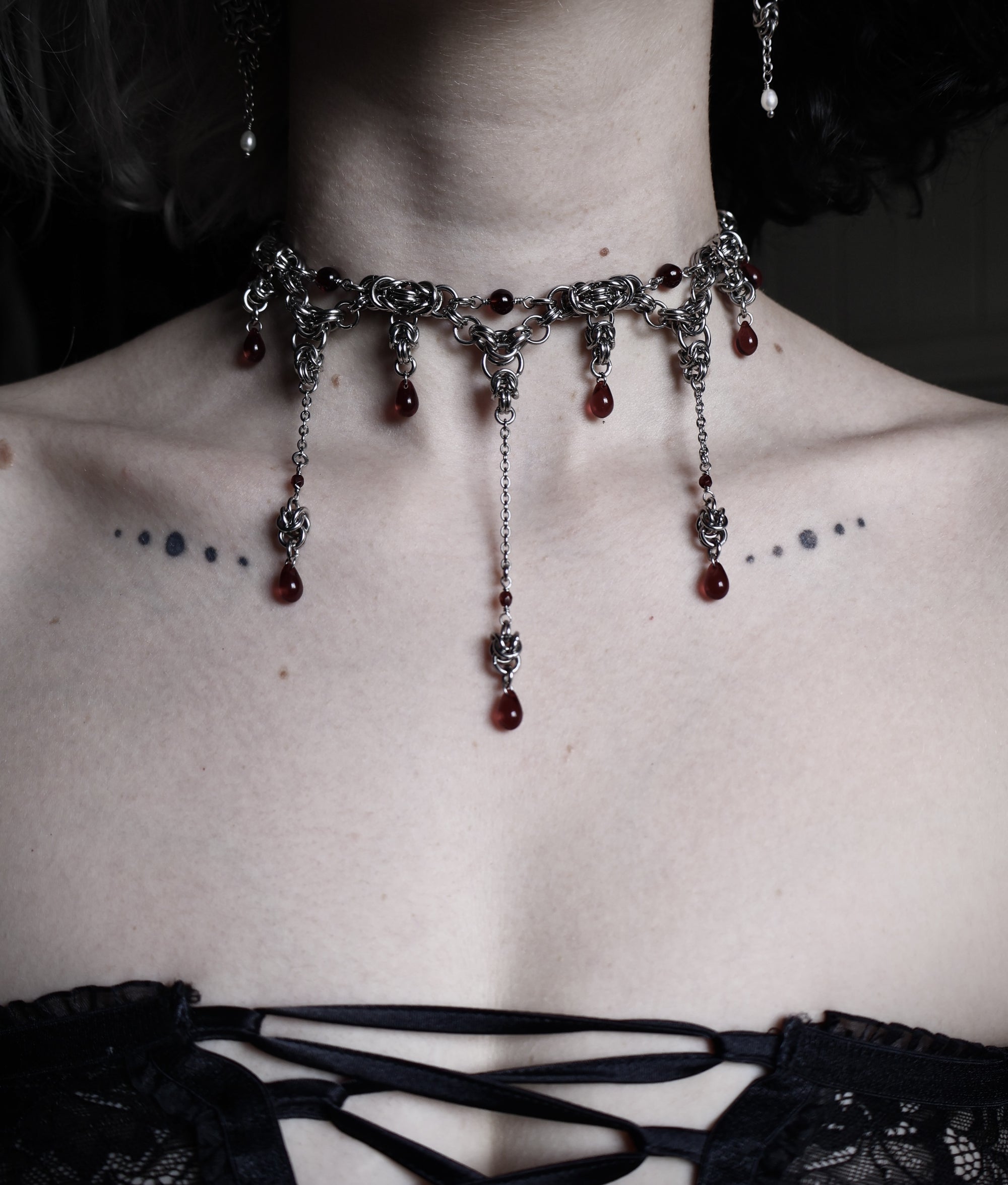 Carnage. Chainmail Choker. MADE-TO-ORDER.