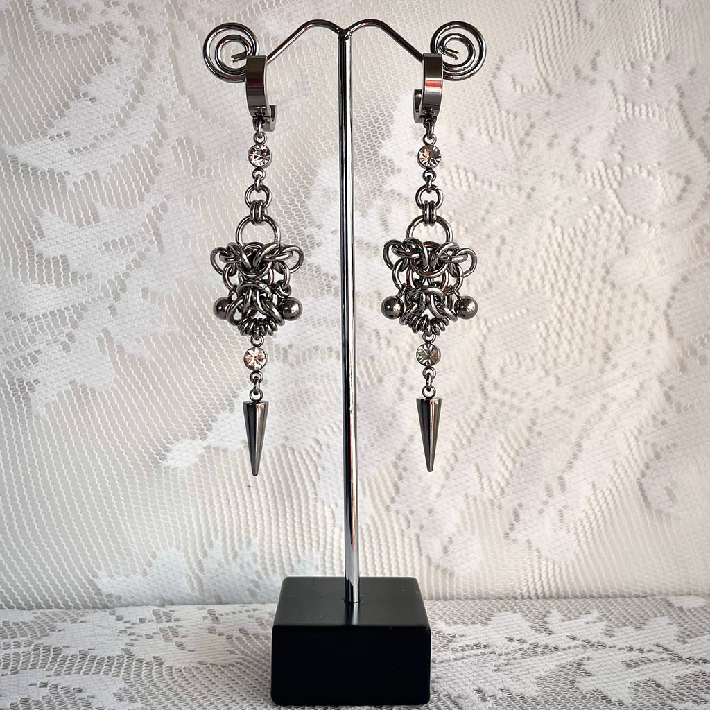 Hypnosis. Chainmail Earrings.